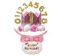 Suministros de de cumpleaños para Perros, Sombrero Ajustable con números, Ropa de cumpleaños para Mascotas, Gatos, adopción, Fotos, decoración del hogar de Animales pequeños