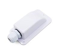 Suministros de energía Solar Glándula Entrada Cable Techo 1/2 Orificios Caja Conexiones plástico Impermeable for yate Campervan,Ahorro de Espacio Compacto(White-1)