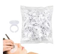 Suministros de extensión de pestañas: polipropileno de 2,5 x 1,8 cm, soporte de pegamento para pestañas, copa de , perfecto para práctica, uso profesional de belleza, aplicación de técnico de