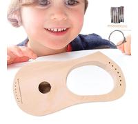 Suministros de fabricación de lira: kit de instrumentos de cuerda de madera para principiantes - Kit de creación de instrumentos de cuerda portátil Lira para niños, herramienta de creación de