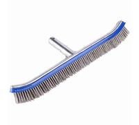 Suministros de limpieza de paredes inferiores de cepillo de acero para piscina de 18 pulgadas para estanque Spa aguas termales