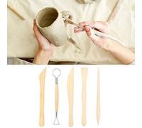 Suministros de Modelado de Cerámica - Tonholz -skulcription Tool Set 2 Conjuntos Manijas Madera para Grabar, Dar Forma y Crear Artesanías Finas