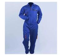 Suministros de soldadura, Mono de trabajo, mono de trabajo, traje de soldador, taller de reparación de automóviles, mecánico, ropa de talla grande(Blauw,XL)