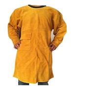 Suministros de soldadura, Ropa de soldador de cuero, mono ignífugo, delantal y traje de protección de metal.(L)