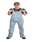 Suministros de soldadura, Ropa de soldadura Mono de seguridad general Cuero protector Retardante de llama Correa de soldador(Blauw,L)