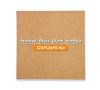 Suministros de vidrieras de 12 x 12 x 0.5 pulgadas, superficie de trabajo resistente al calor, alfombrilla de corte, kit de inicio, herramientas para protección de mesa y encimera