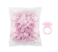 Suministros para Extensiones de Pestañas - 100PCS Anillos para Pegamento de Pestañas, anillos para sostener adhesivos | Tazas para Fanning Blossom, Anillo para Sostener Pegamento de Pestañas, Tazas de
