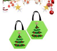 Suministros para fiestas navideñas Bolsas de golosinas,Bolsas de regalos navideños, bolsa de asas del caramelo de la forma de los alces, Bolsas de golosinas navideñas con asa para decoraciones de sumi