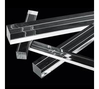 Suministros para manualidades DIY Barra de varilla acrílica 10 uds, PMMA extruida transparente cuadrada 100mm, 200mm, 300mm y 500mm, barras cuadradas plástico varios tamaños(100MM*20 * 20MM)