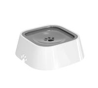Suministros para mascotas, cuenco suspendido, boca que no se humedece, cuenco flotante para mascotas, antigolpes, dispensador de agua para gatos, cuenco de agua para perros (gris, talla única)