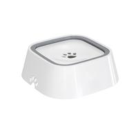 Suministros para mascotas, cuenco suspendido, boca que no se humedece, cuenco flotante para mascotas, antigolpes, dispensador de agua para gatos, cuenco de agua para perros (blanco, talla única)