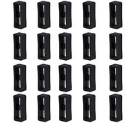 Suministros para relojes - Anillos de fijación para correas de silicona de 20 piezas 22 mm retenedor de correa antideslizante de silicona (negro) Practical And Clever