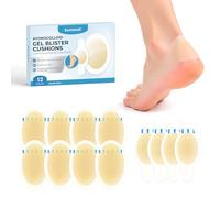 Sumiwish Apósitos Hidrocoloides 12 Uds Parches Hidrocoloides Impermeables, Apósitos Adhesivos para Talón, Dedos Protector Anti-rozaduras para Ampolla en el Pie Tiritas Doméstico General -Toe&Heel Pack