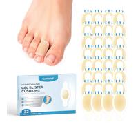 Sumiwish Apósitos Hidrocoloides 32 Uds Parches Hidrocoloides Impermeables, Apósitos Adhesivos para Talón, Dedos Protector Anti-rozaduras para Ampolla en el Pie Tiritas Doméstico General -Toe Pack