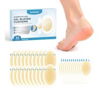 Sumiwish Apósitos Hidrocoloides 32 Uds Parches Hidrocoloides Impermeables, Apósitos Adhesivos para Talón, Dedos Protector Anti-rozaduras para Ampolla en el Pie Tiritas Doméstico General -Toe&Heel Pack
