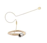 Sumje - Auriculares de diadema con micrófono (doble gancho para la oreja), color beige