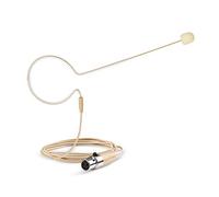 Sumje - Auriculares de diadema con micrófono (doble gancho para la oreja), color beige