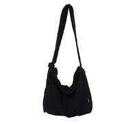 Sumleno Grunge Bag Hobo Boho Hippie Crossbody Bag Sling Monederos para oficina, compras, viajes, estética Y2k, Negro, Medium