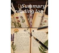 Summary reading log: reading journal to fill in as you read, 132 pages, two poems.