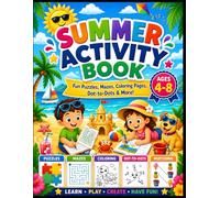 Summer Activity Book for Kids Ages 4-8: Fun Mazes, Coloring Pages, Word Searches, Matches, Puzzles & Educational Summer Learning Activities