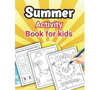 Summer activity book for kids: Over 70 pages of coloring, matching games & more