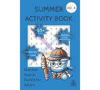 Summer Activity Book: Number Search Puzzle for Adults Mastery Level Vol. 4