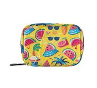 Summer Beach Elements - Pastillero organizador de 7 días semanales, organizador de vitaminas, organizador pequeño