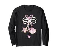 Summer Beach Starfish Seashell Coastal Ocean Vibes Manga Larga