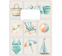 Summer Beach Vibes Notebook - 8.5” x 11” College Ruled Journal with Cute Coastal Cover | 120 Pages for School, Work & Journaling