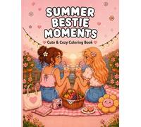 Summer Bestie Moments Cute & Cozy Coloring Book
