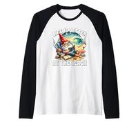 Summer Break Teacher Gnome Life Is Better At The Beach Camiseta Manga Raglan