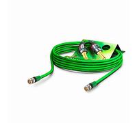 Summer CABLE NBNC75BLP9X NEUTRIK - Cable de vídeo (6G-SDI/4K, vector 0.8/3.7, BNC/BNC, NBNC75BLP9X, 10 m), color verde