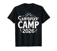 Summer Camp 2026 Retro Camping Summer Vacation Matching Camiseta