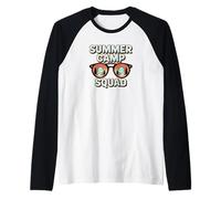 Summer Camp Squad Adventure Crew Vibes al aire libre Camiseta Manga Raglan