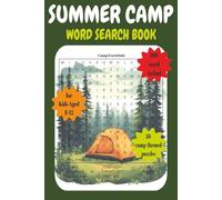 Summer Camp Word Search Book for Kids Ages 8-12: Fun and Educational Word Search Book for Curious Kids | Perfect Gift for Campers, Road Trips, or Cabin Adventures