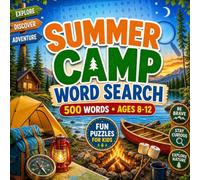 Summer Camp Word Search: Fun camping puzzles with outdoor adventures, campfire words, nature activities, and summer vacation fun.