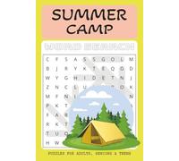 Summer Camp Word Search Puzzle Book: Word Search with Easy-to-Read Print: Summer, Camping, Activities, and More | 6x9 inches| 110 pages | 50+ Puzzles… ... Gift for Vacations, Holidays, and Free Time