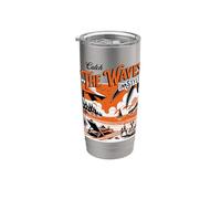 Summer - Catch The Waves In Style, orange Vaso térmico de acero inoxidable de doble pared