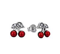 Summer Cherry Color Transparent Women's Jewelry Earrings