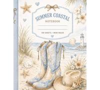 Summer Coastal Cowgirl Composition Notebook - Soft Aesthetic Western Journal, Cute Beach Cowgirl Notebook for Women & Girls, Wide Ruled