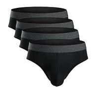 Summer Code Slip Homme Lot de 4 Culotte Sous Vetement pour Hommes Taille M, Noir