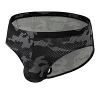 Summer Code Slips Calzoncillos para Hombre Suave Calzoncillos de Micromalla de Talle Bajo Ropa Interior Cómodos, Negro, L
