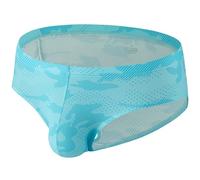 Summer Code Slips Calzoncillos para Hombre Suave Calzoncillos de Micromalla de Talle Bajo Ropa Interior Cómodos, Cielo Azul, XL