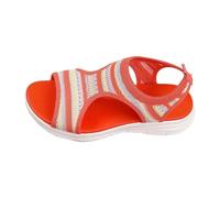 Summer Colored Mesh On Sandals For Breathable Comfort Beach Sandals Men’s Style Lightweight Footwear (Red, 35)