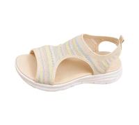 Summer Colored Mesh On Sandals For Breathable Comfort Beach Sandals Men’s Style Lightweight Footwear (White, 35)