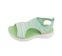 Summer Colored Mesh On Sandals For Breathable Comfort Beach Sandals Men’s Style Lightweight Footwear (Green, 35)