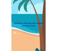Summer coloring and number activity book