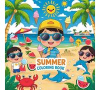 Summer Coloring Book: Fun Beach, Vacation & Nature Scenes for Kids Ages 4-8 || Creative Summer Activity Book for Learning & Play