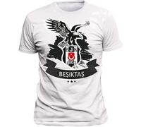 Summer Cool tee Shirt T-Shirt Besiktas Istanbul Turkiye Cotton T-Shirt Men's Man White S