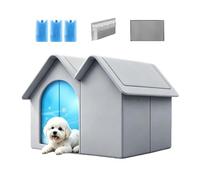 Summer Cooling Cat House | Semi-Enclosed Pet Sleeping Bed Shelter | Breathable Comfortable Cat Nest for Indoor Cats, Kittens, Small Pets, Home, Bedroom, Living Room & Balcony Relaxation Uses